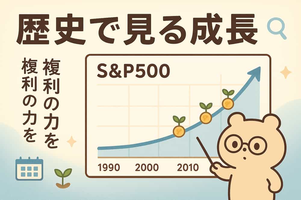 S&P500の歴史的パフォーマンスと複利効果の実証