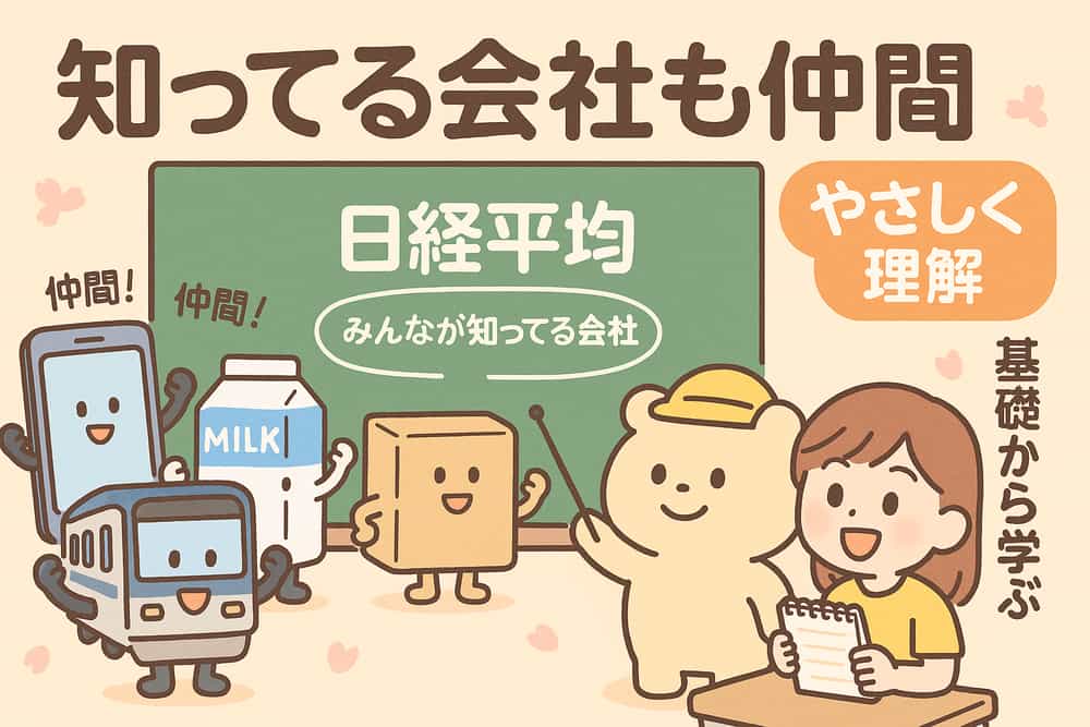 みんなが知っている会社も日経平均株価の仲間