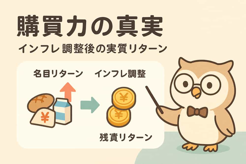 インフレ調整後の実質リターン：購買力の真実