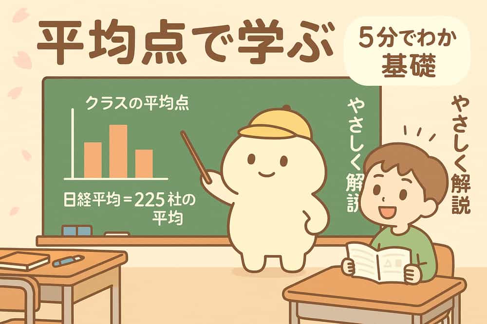 クラスの平均点で理解する日経平均株価の基本