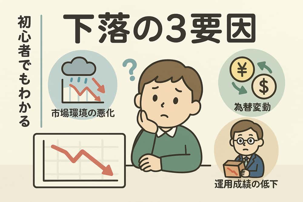 基準価額が下落する3つの主要因