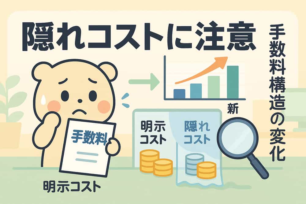 手数料負担構造の変化と隠れたコスト