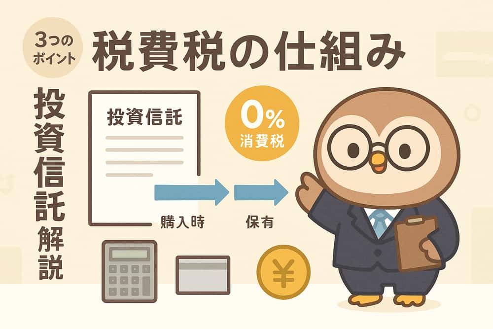 投資信託解約における消費税の基本的な仕組み