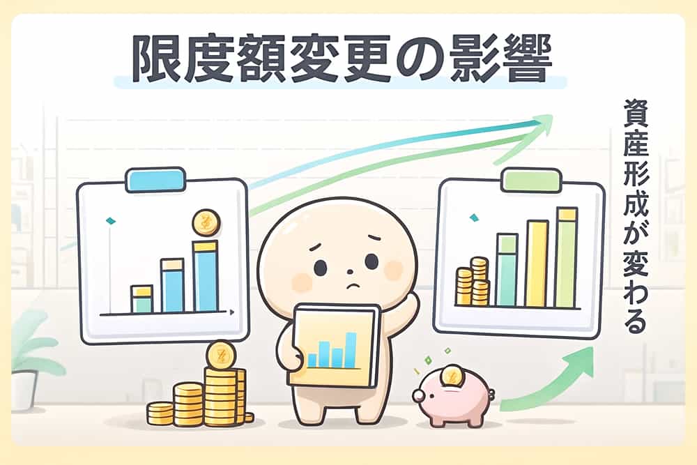 拠出限度額の変更による資産形成への影響