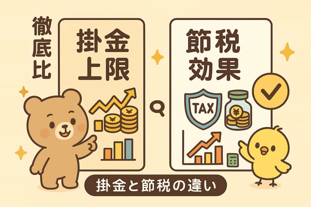 掛金上限と節税効果の徹底比較
