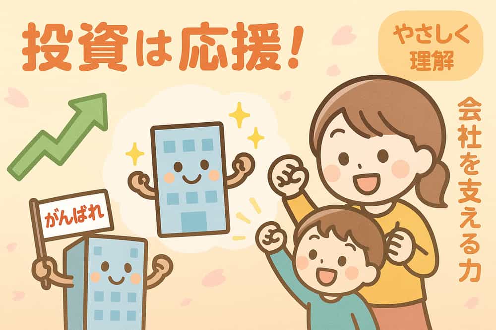 株式投資は会社への「がんばれ！」の応援