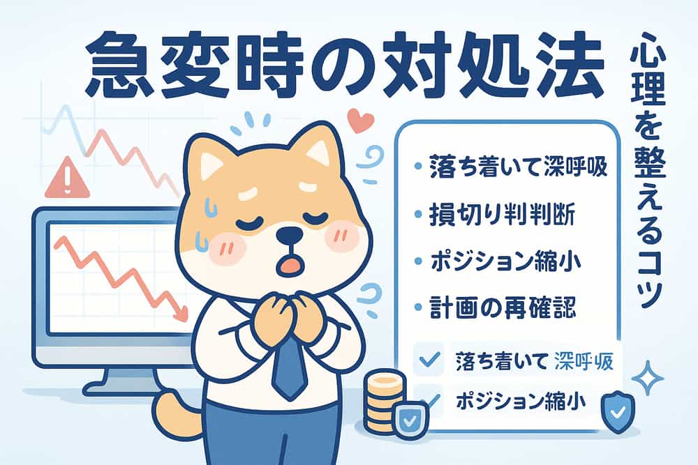 相場急変時の対処法と心理的側面
