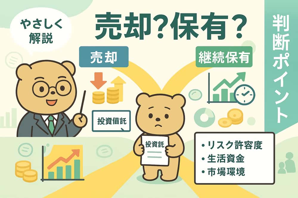 相続後の投資信託運用：売却か継続保有かの判断基準