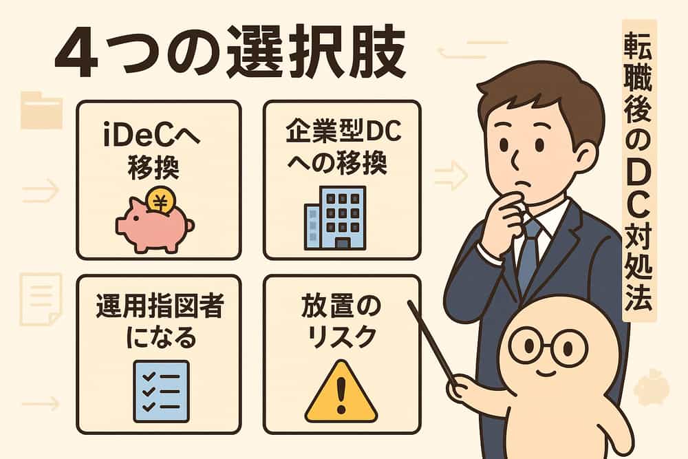 確定拠出年金が転職先にない場合の4つの選択肢