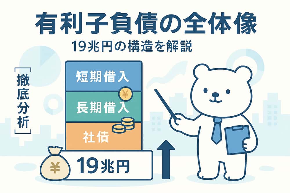 約19兆円の有利子負債構造と実態分析