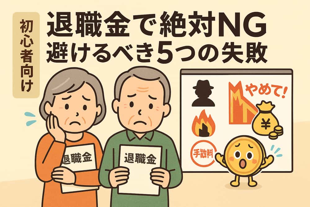 退職金運用で絶対に避けるべき5つの失敗パターン