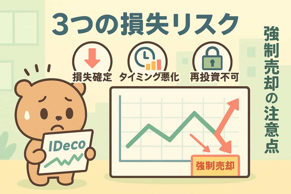 運用商品の強制売却がもたらす3つの損失リスク