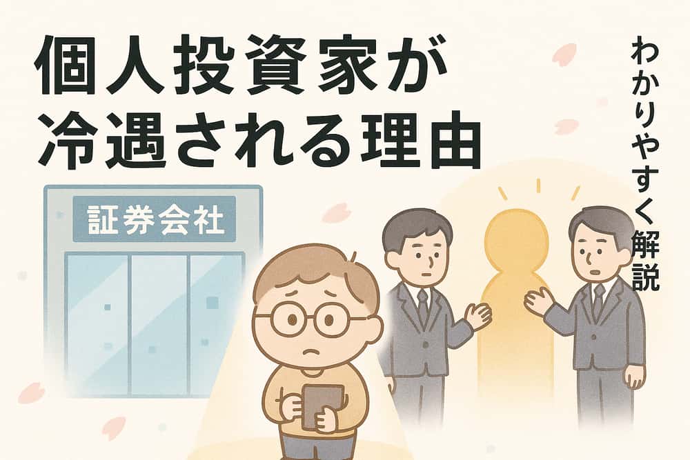 なぜ個人投資家は証券会社から冷遇されるのか
