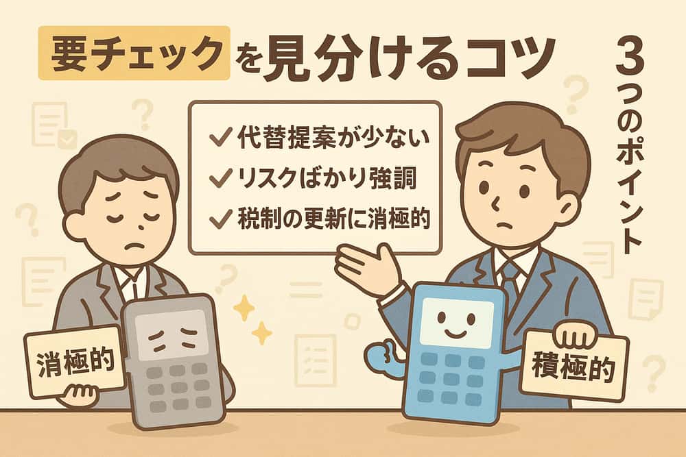 節税に消極的な税理士の見分け方