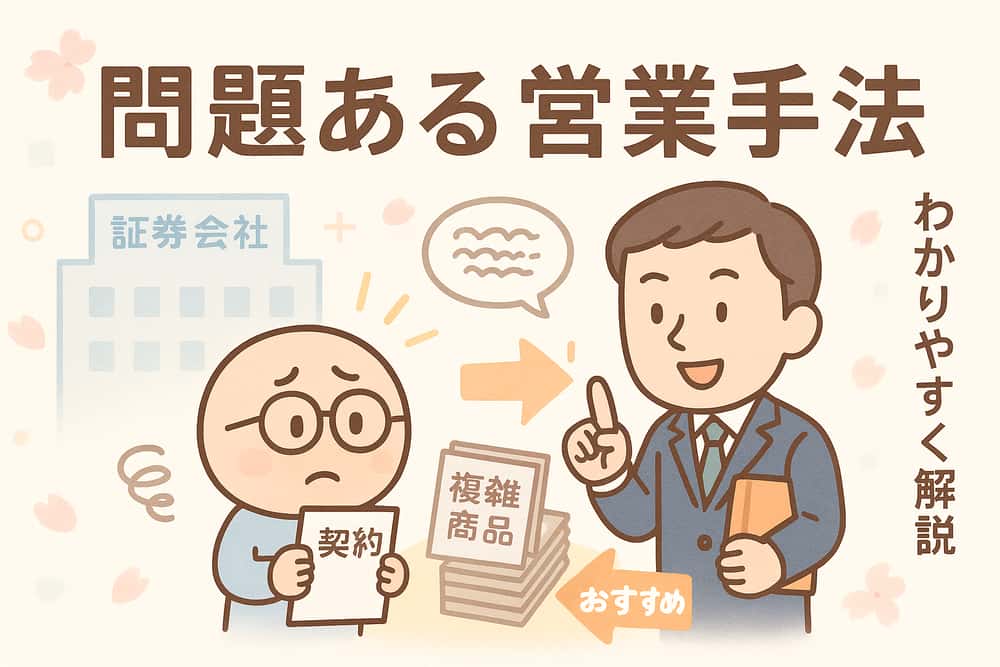 証券会社の問題ある営業手法の実態
