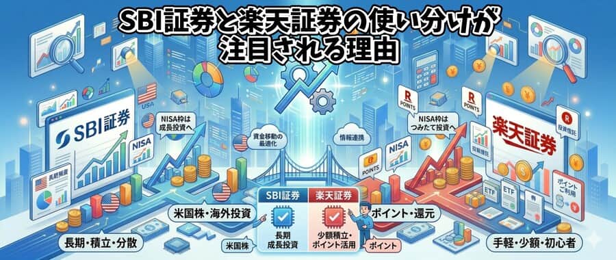 SBI証券と楽天証券の使い分けが注目される理由