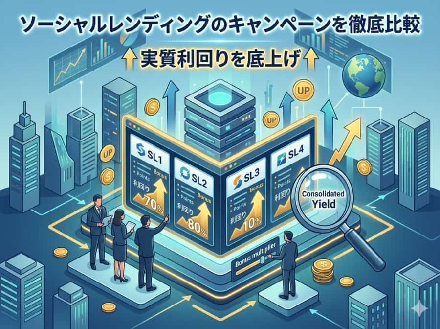 ソーシャルレンディングキャンペーン比較！実質利回りを底上げ