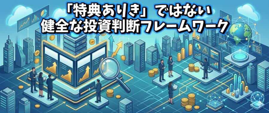 「特典ありき」ではない健全な投資判断フレームワーク