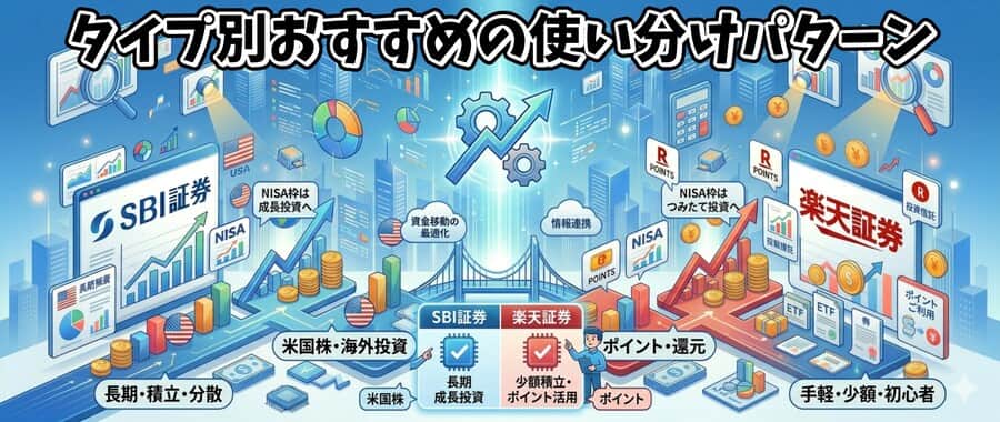 タイプ別おすすめの使い分けパターン