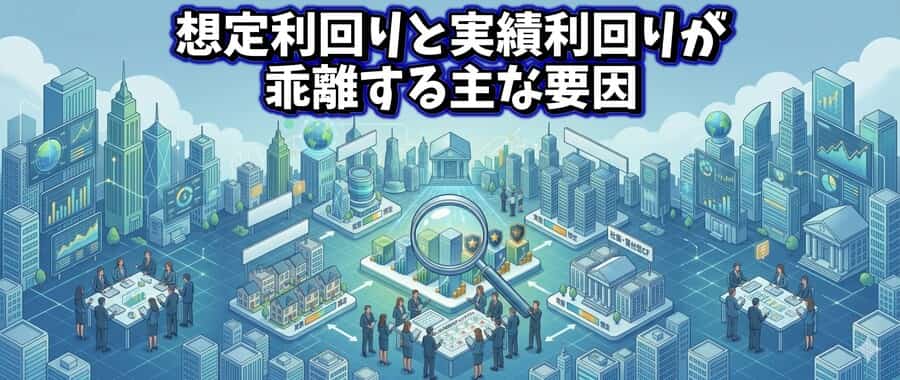 想定利回りと実績利回りが乖離する主な要因