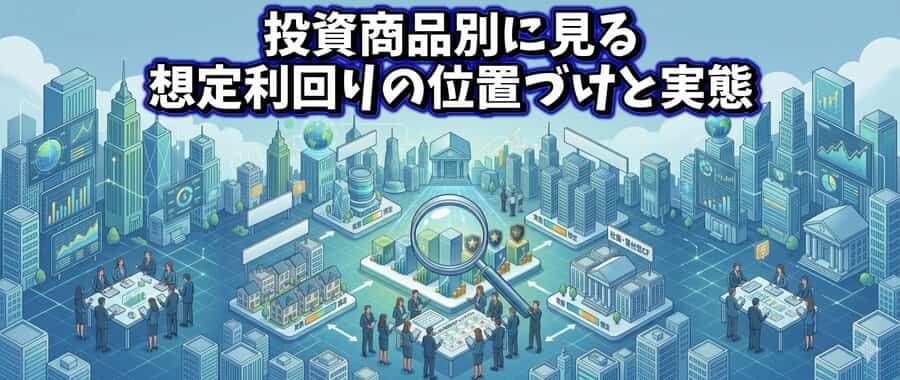投資商品別に見る想定利回りの位置づけと実態