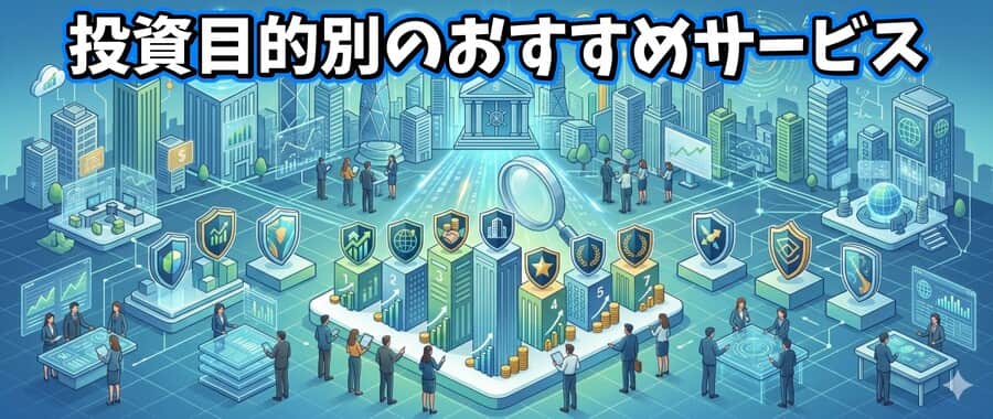 投資目的別のおすすめサービス