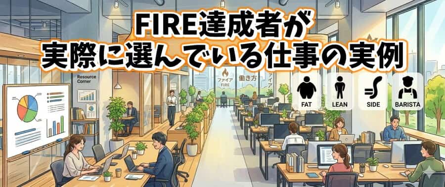 FIRE達成者が実際に選んでいる仕事の実例