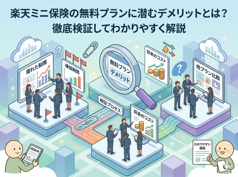 楽天ミニ保険の無料プランに潜むデメリットを徹底検証